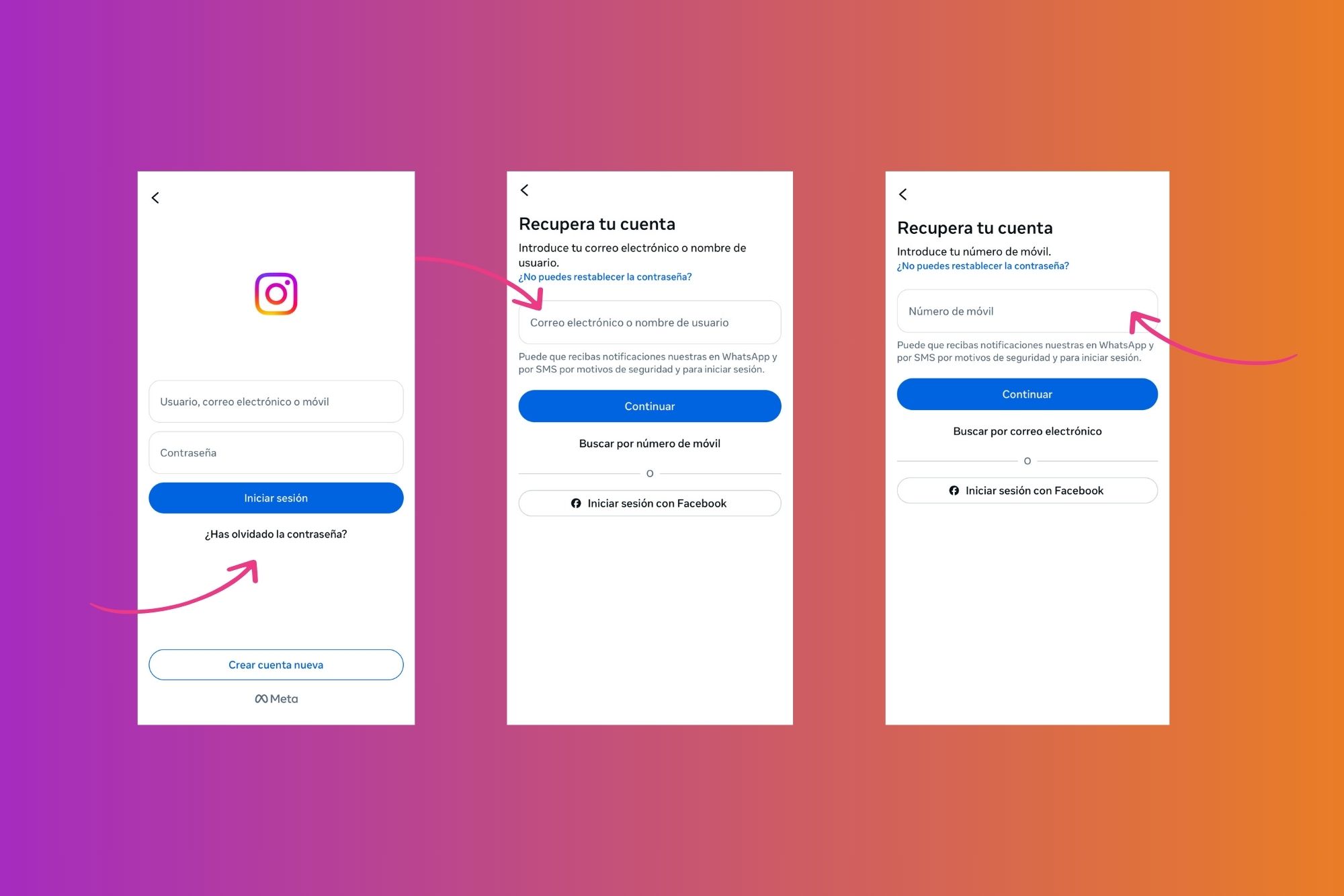 Cómo recuperar mi cuenta de Instagram desde la aplicación.